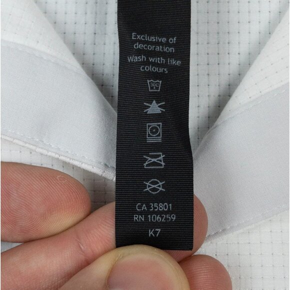 Lululemon Airing Easy Shirt Mens Small Short Sleeve Button-Up Solid White Vented - Picture 7 of 14